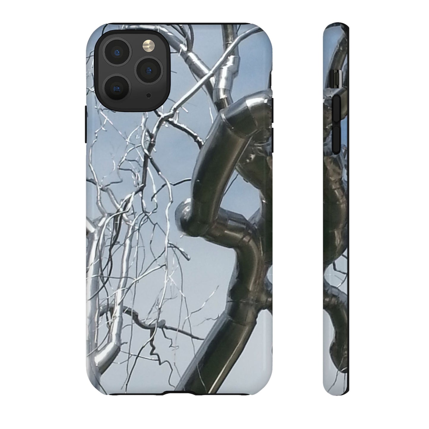 Phone Case - Durable Phone Protector with Bold Metal Nature-inspired Design