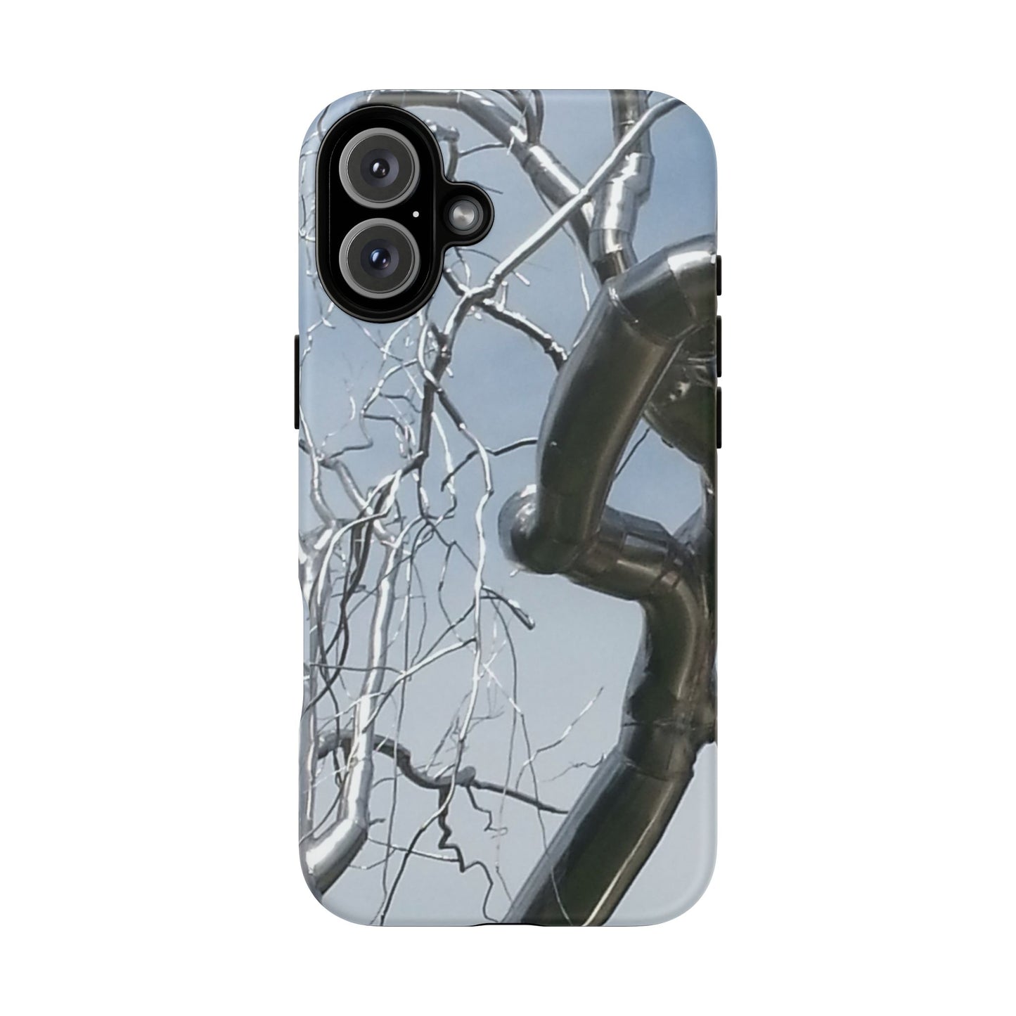 Phone Case - Durable Phone Protector with Bold Metal Nature-inspired Design