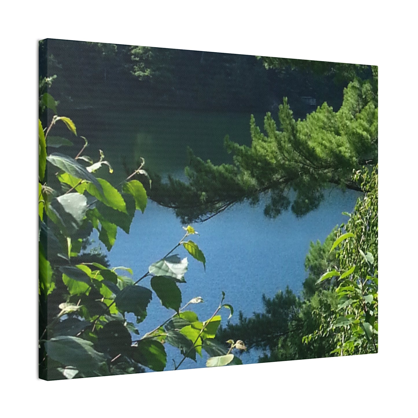 Canvas Art - Nature-inspired Overlooking the Lake