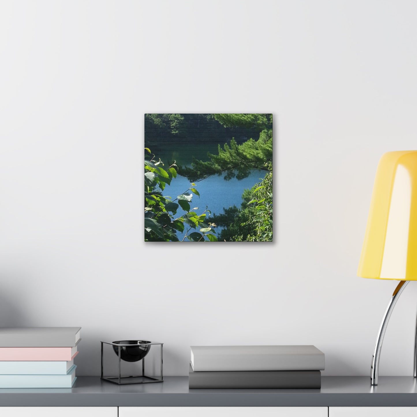 Canvas Art - Nature-inspired Overlooking the Lake