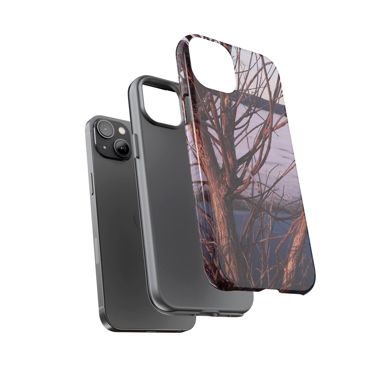 Phone Case - Nature-Inspired Winter Tree Design