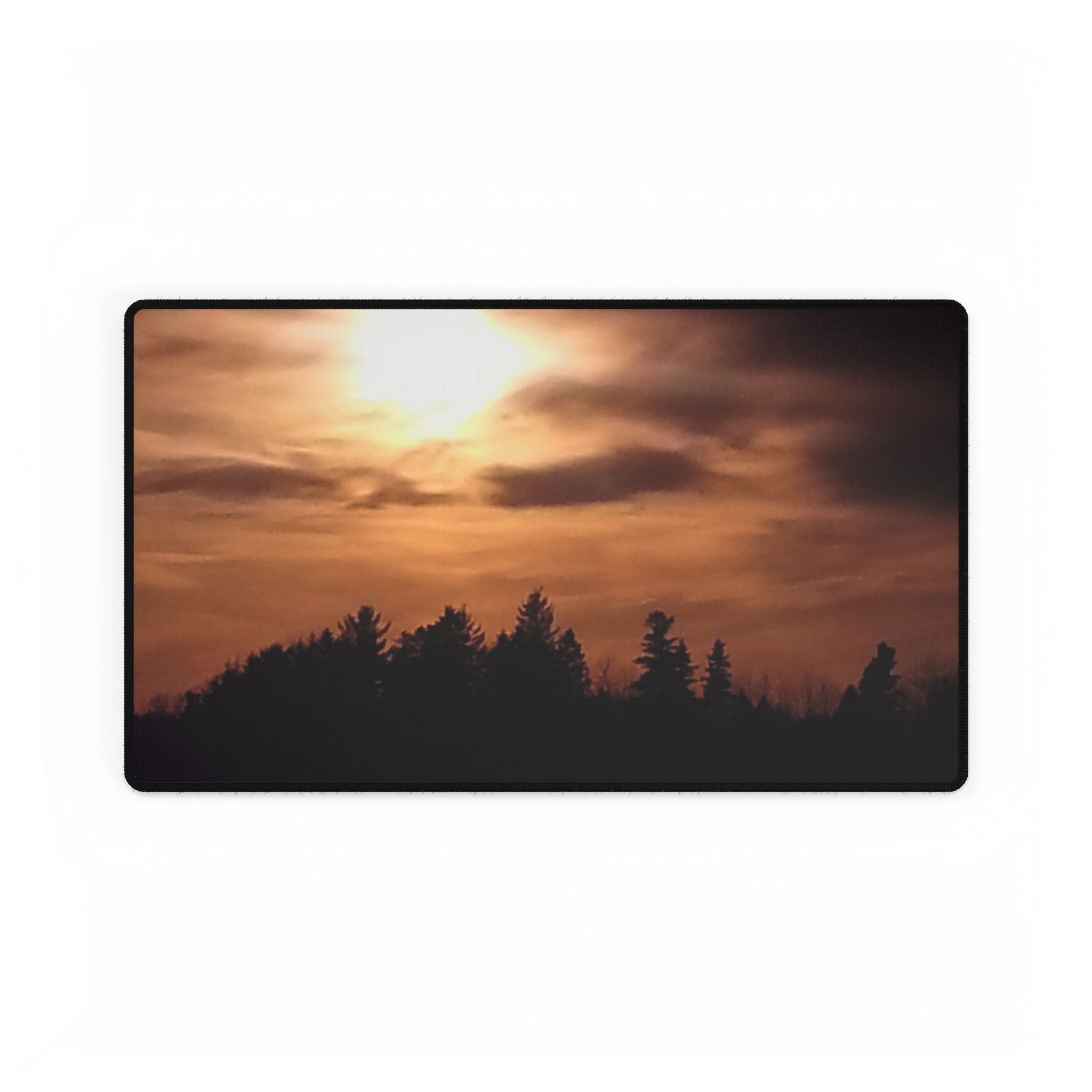Amber Sanctuary | Sunset Forest Desk Mat | The Nurture Collection