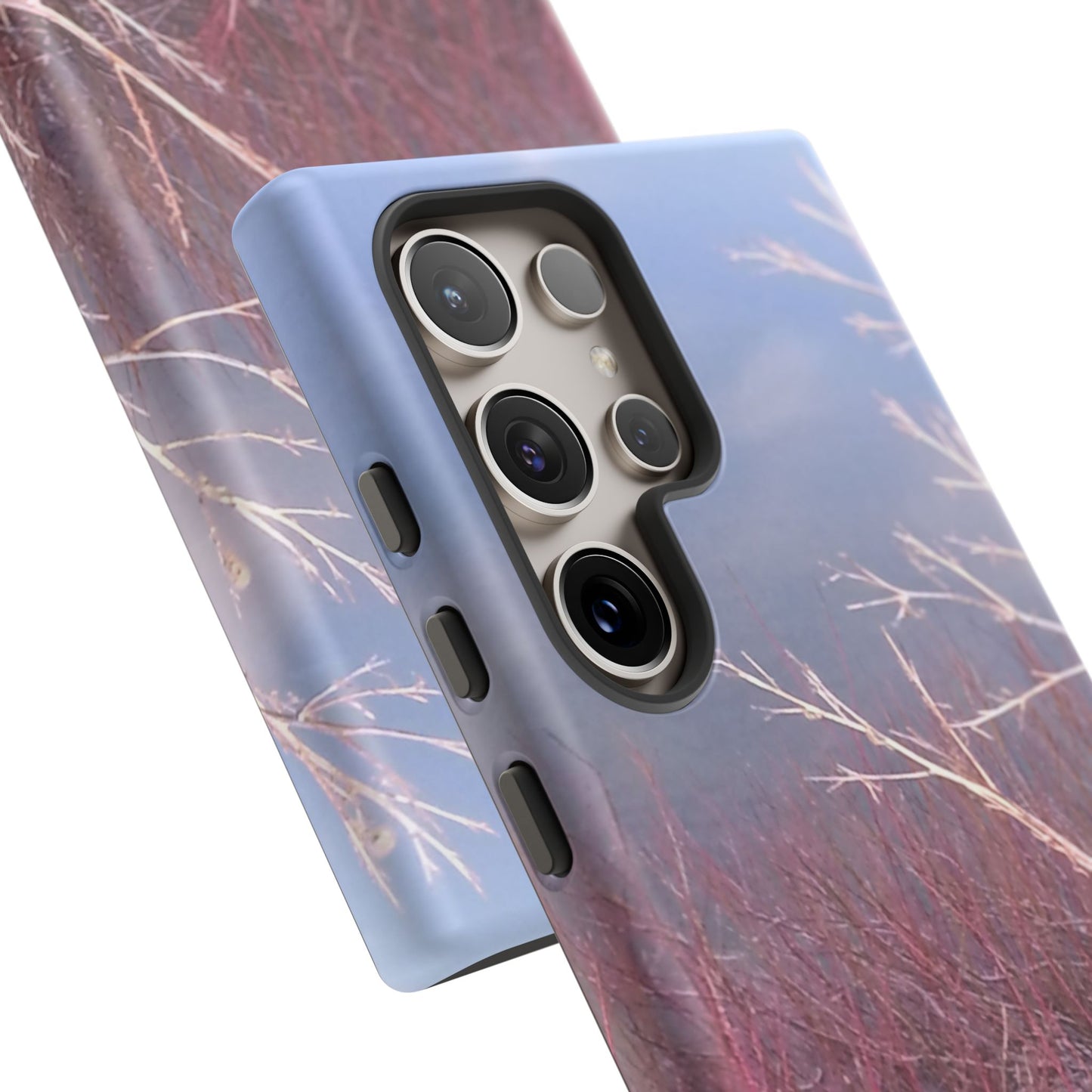 Phone Case - Nature-Inspired Winter Branches Coral Color