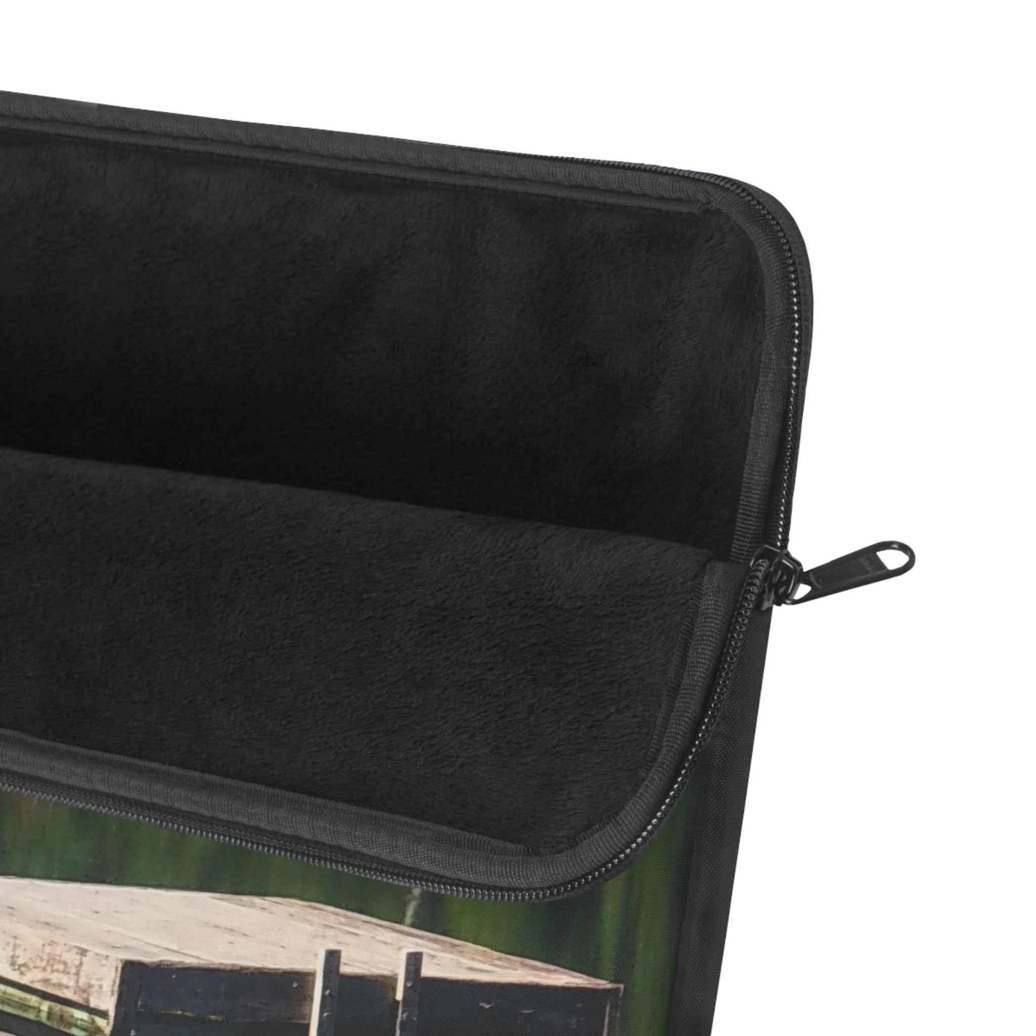 Reflective Solitude | Placid Lakefront Laptop Sleeve | The Flow Collection