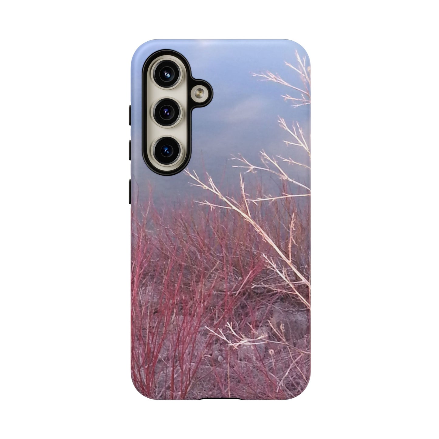 Phone Case - Nature-Inspired Winter Branches Coral Color