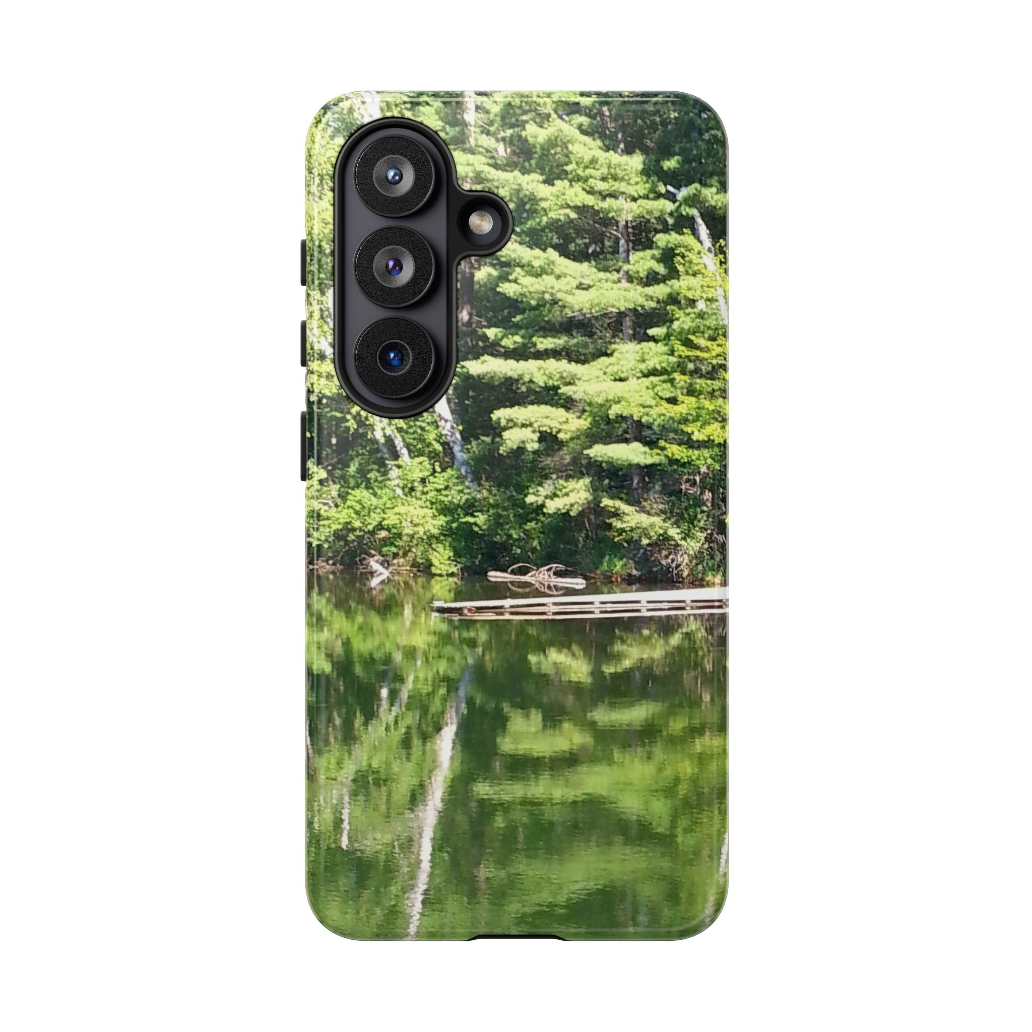 Forest Lake Reflection | Lakeside Symmetry Phone Case | The Nurture Collection