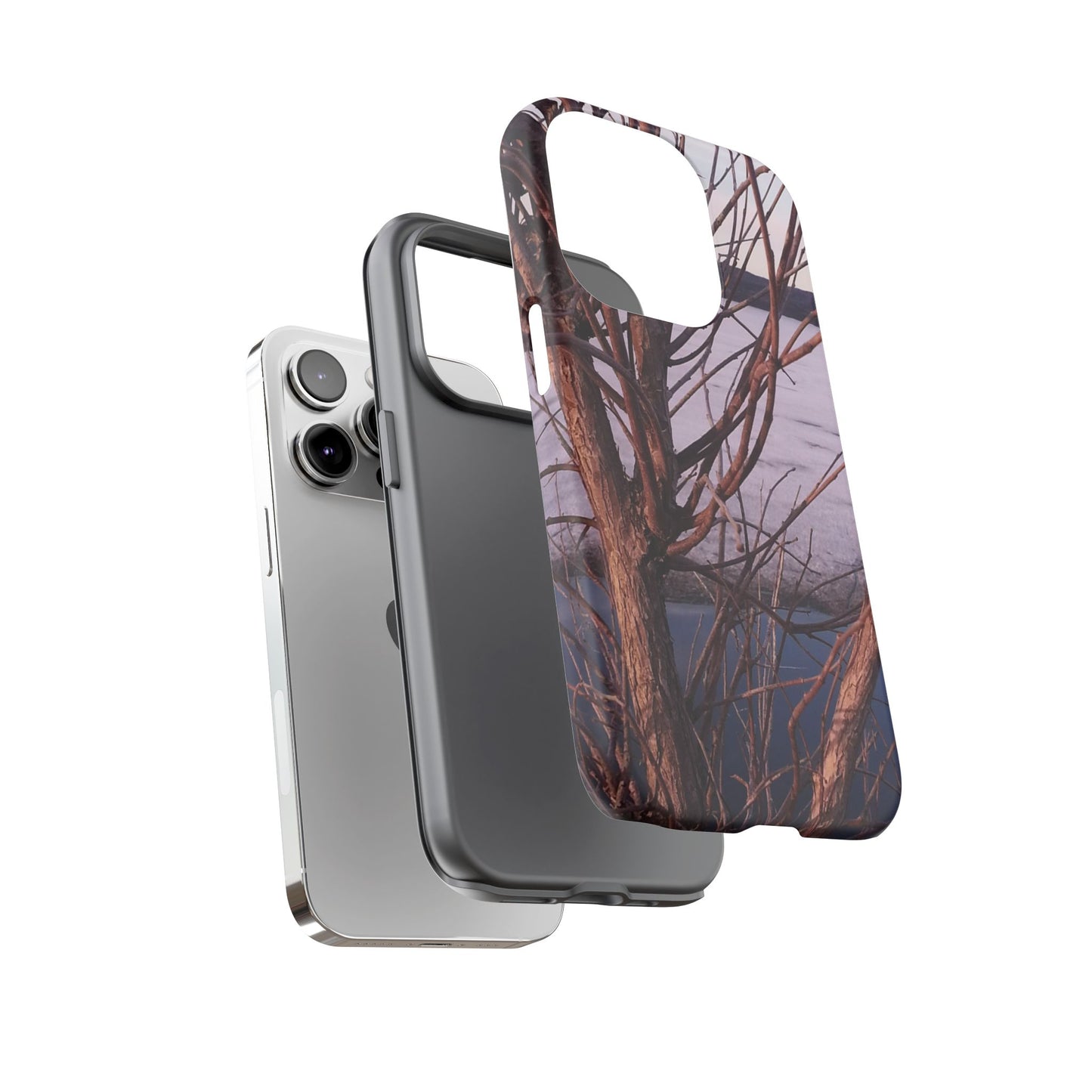 Phone Case - Nature-Inspired Winter Tree Design