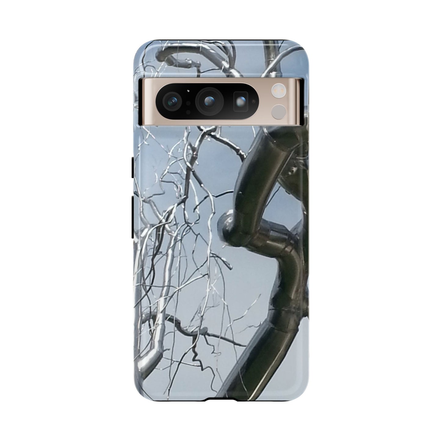 Phone Case - Durable Phone Protector with Bold Metal Nature-inspired Design