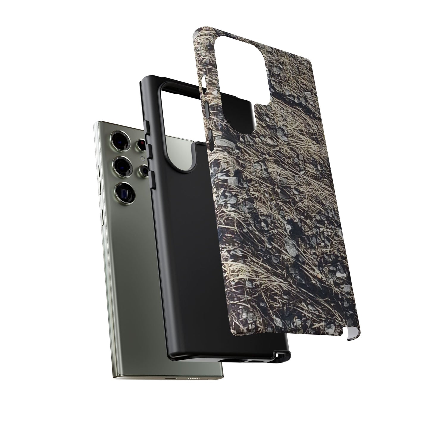 Phone Case -  Nature-Inspired Stone Bed Design for Outdoor Enthusiasts