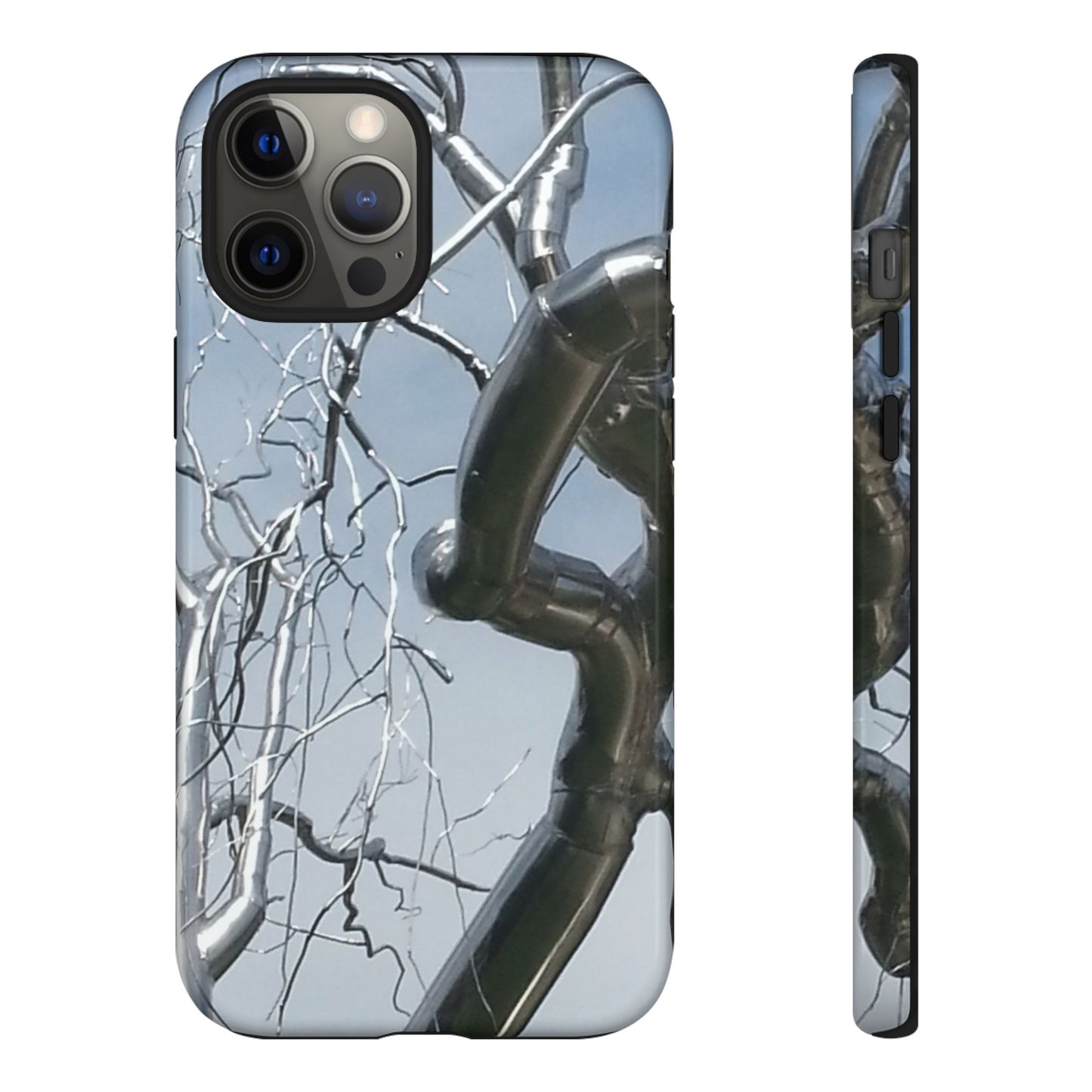 Phone Case - Durable Phone Protector with Bold Metal Nature-inspired Design