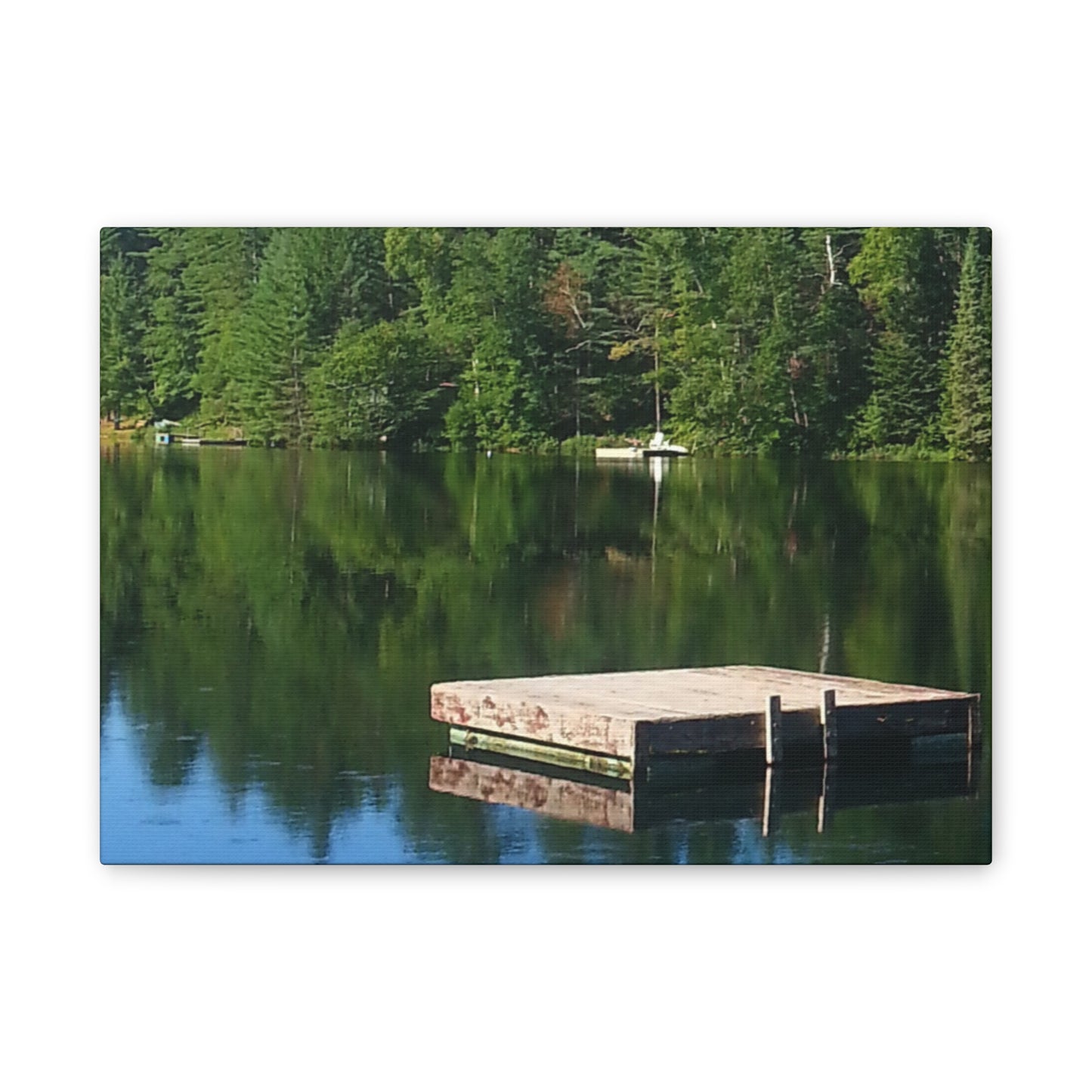 Canvas Print -Nature-Inspired  Tranquil Lakeside Reflection