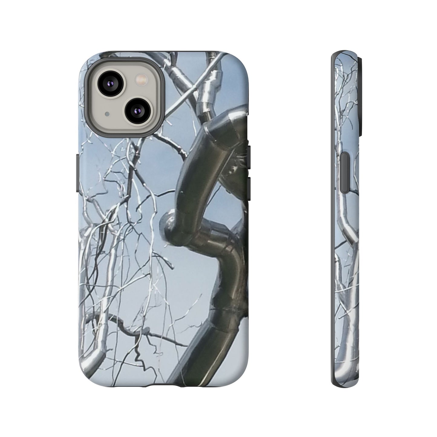 Phone Case - Durable Phone Protector with Bold Metal Nature-inspired Design