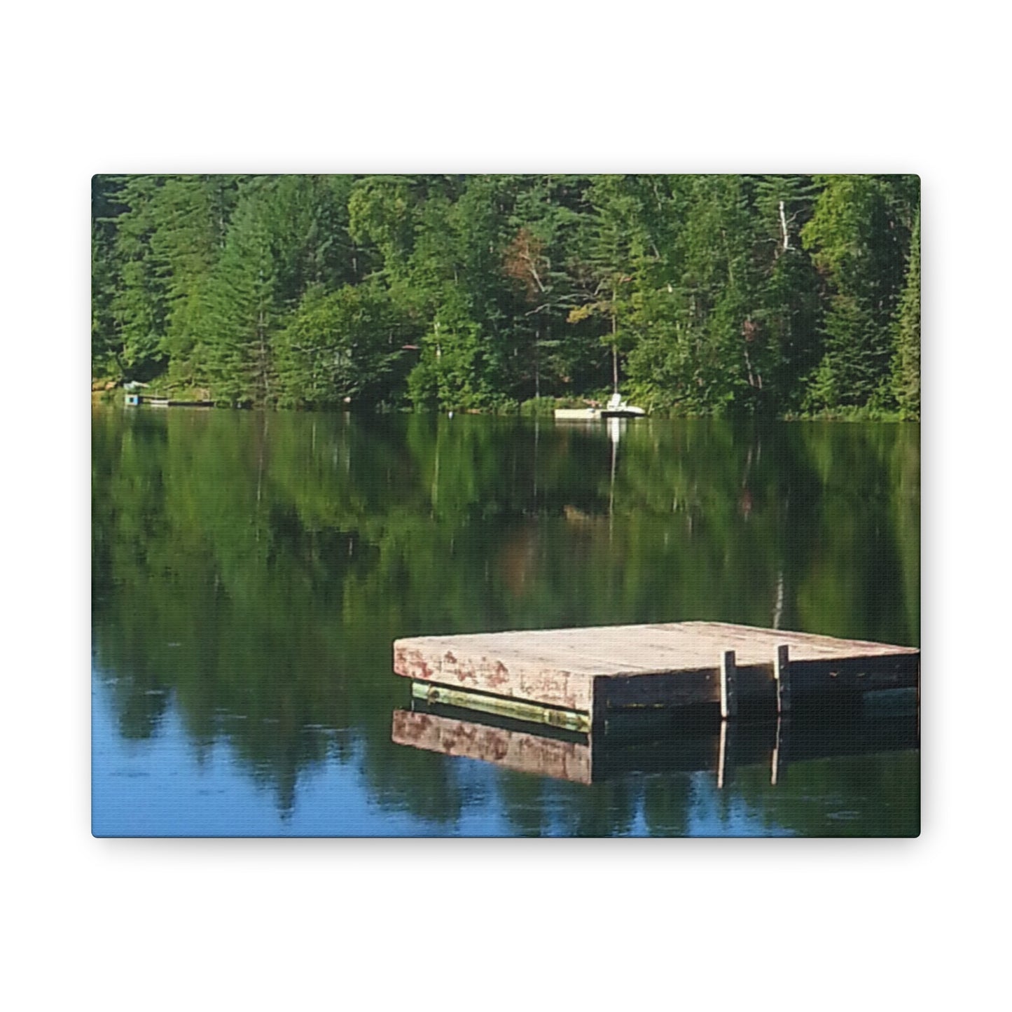 Canvas Print -Nature-Inspired  Tranquil Lakeside Reflection