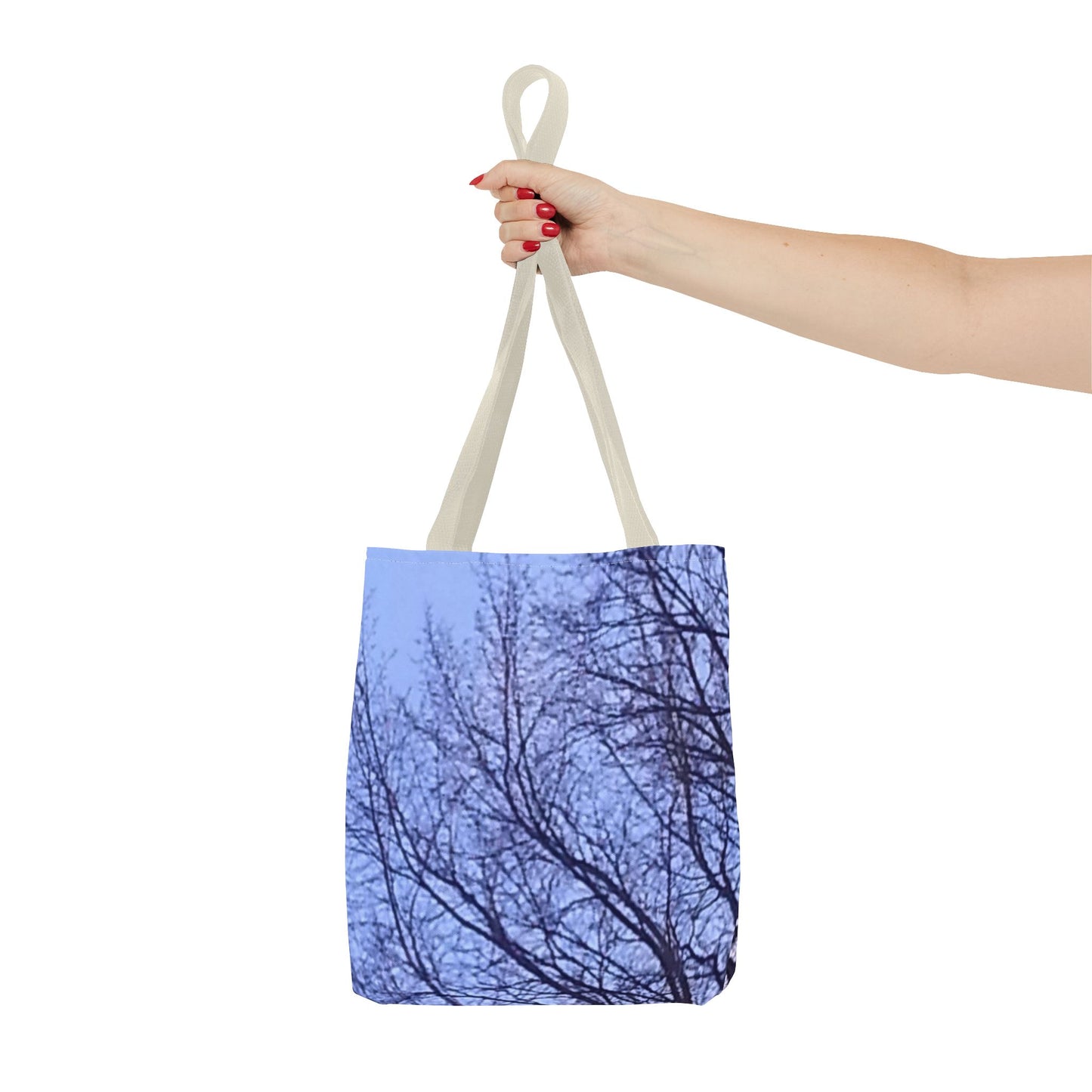 Tote Bag - Nature-Inspired - Tree Silhouette against Blue Sky