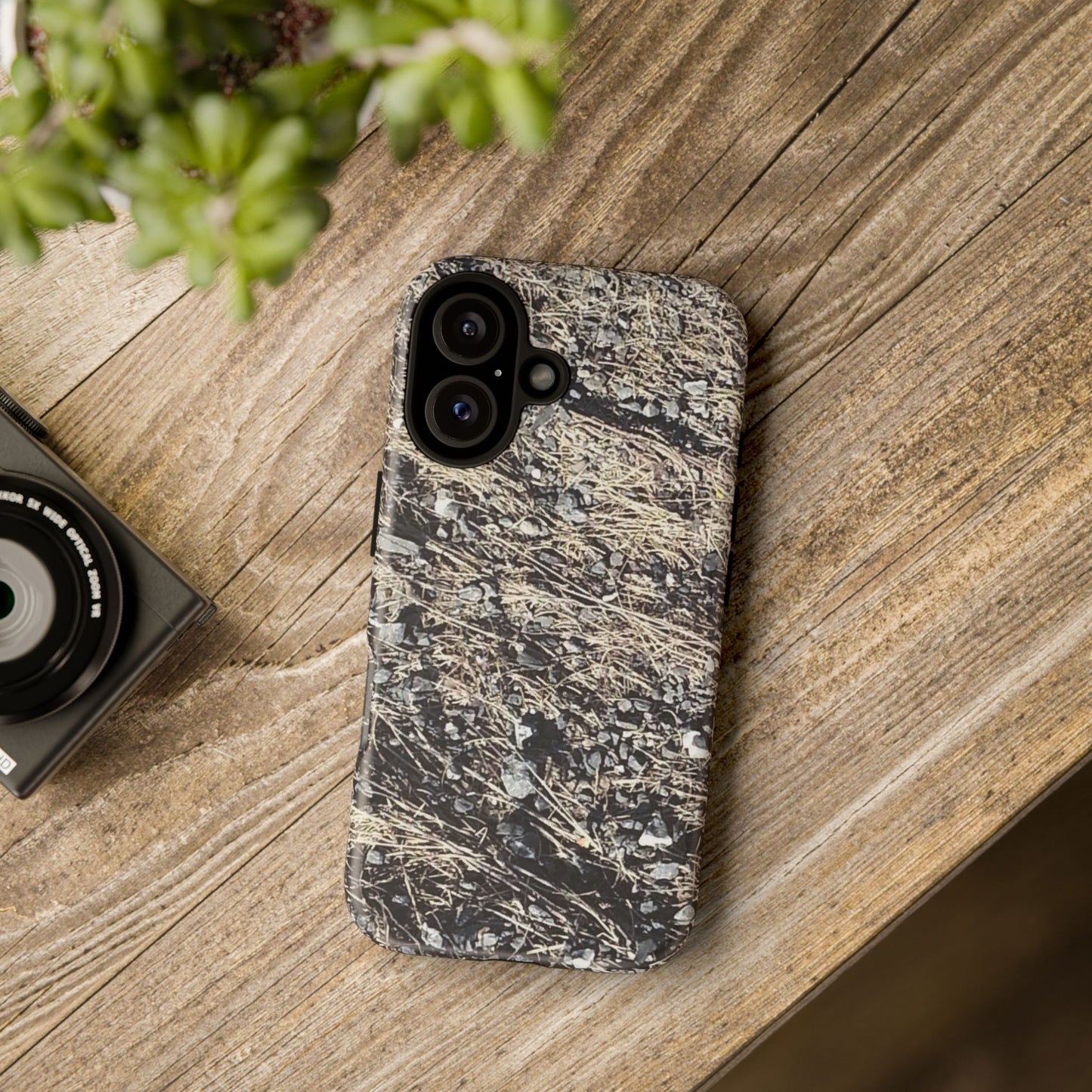 Phone Case -  Nature-Inspired Stone Bed Design for Outdoor Enthusiasts