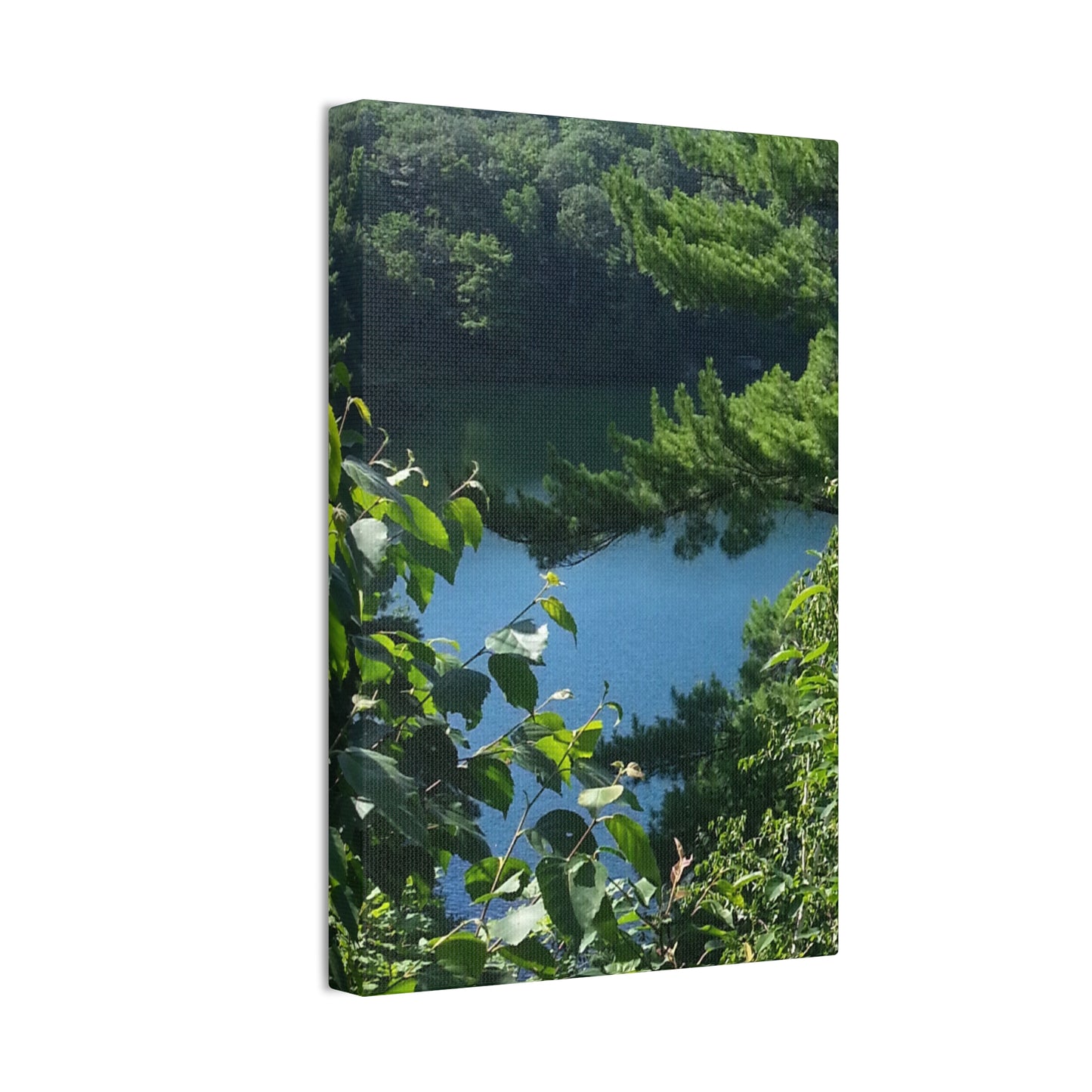 Canvas Art - Nature-inspired Overlooking the Lake