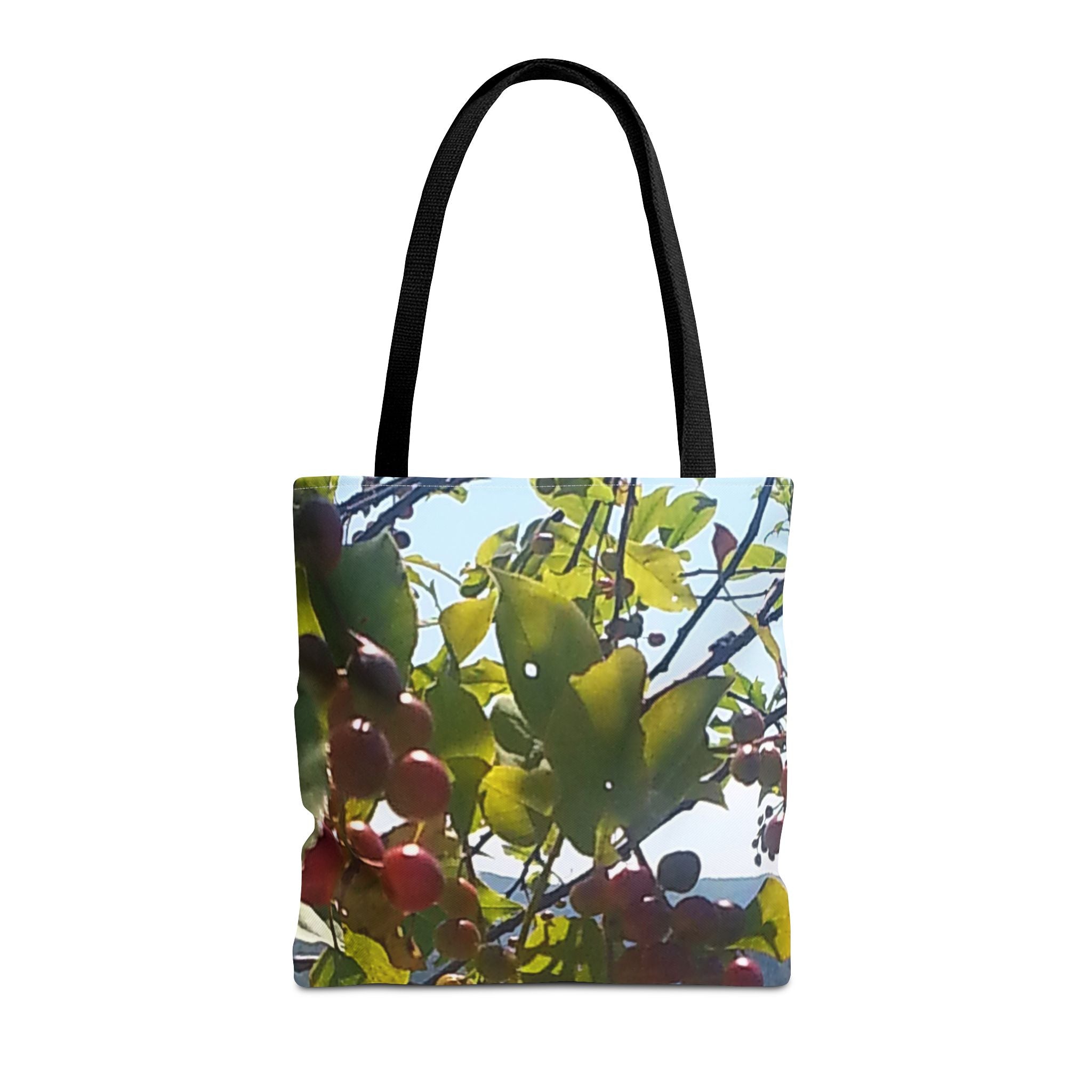 Ruby Foliage | Radiant Bloom Tote Bag | The Flow Collection