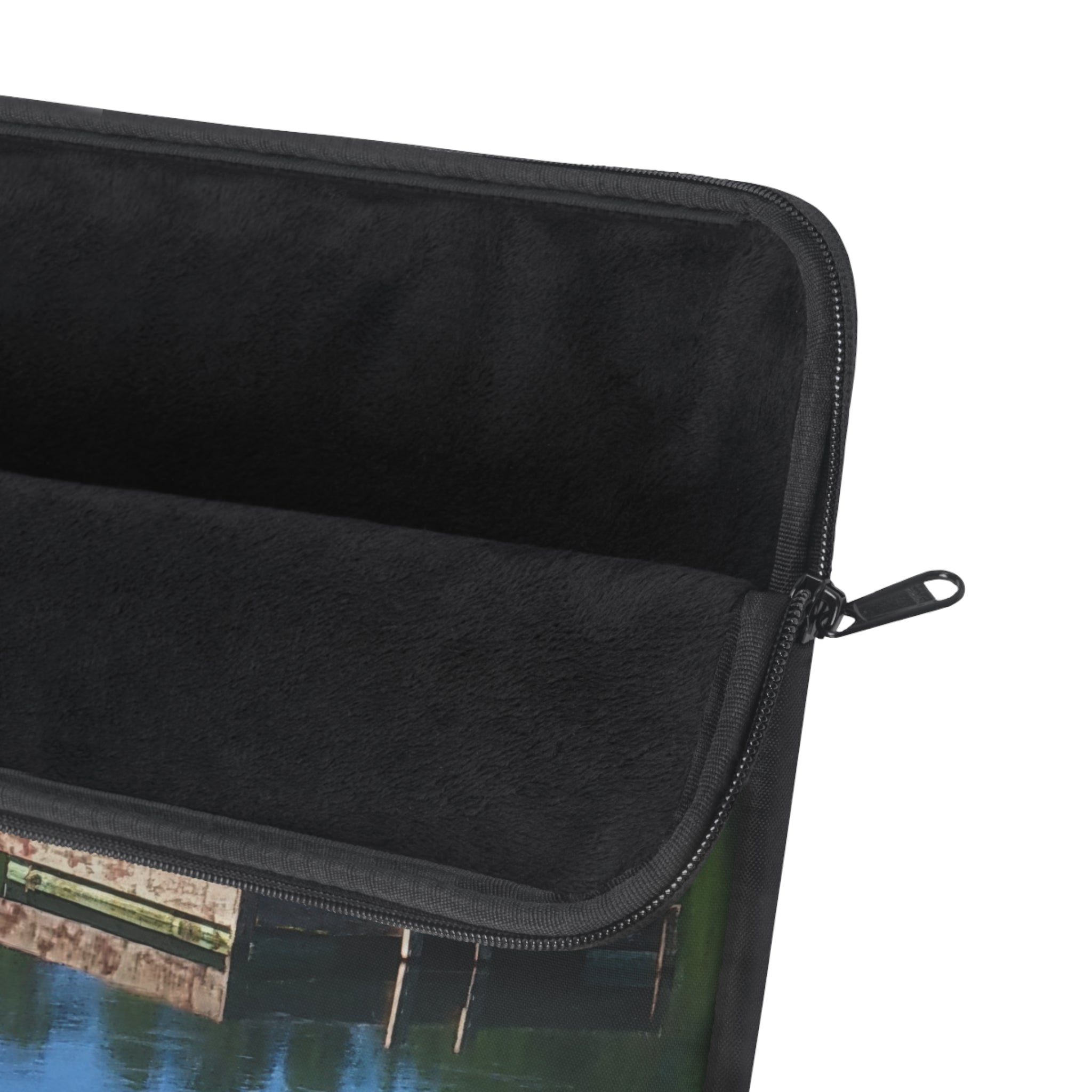 Reflective Solitude | Placid Lakefront Laptop Sleeve | The Flow Collection