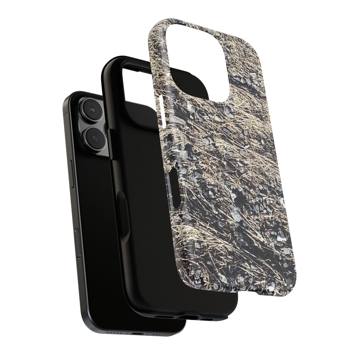 Phone Case -  Nature-Inspired Stone Bed Design for Outdoor Enthusiasts