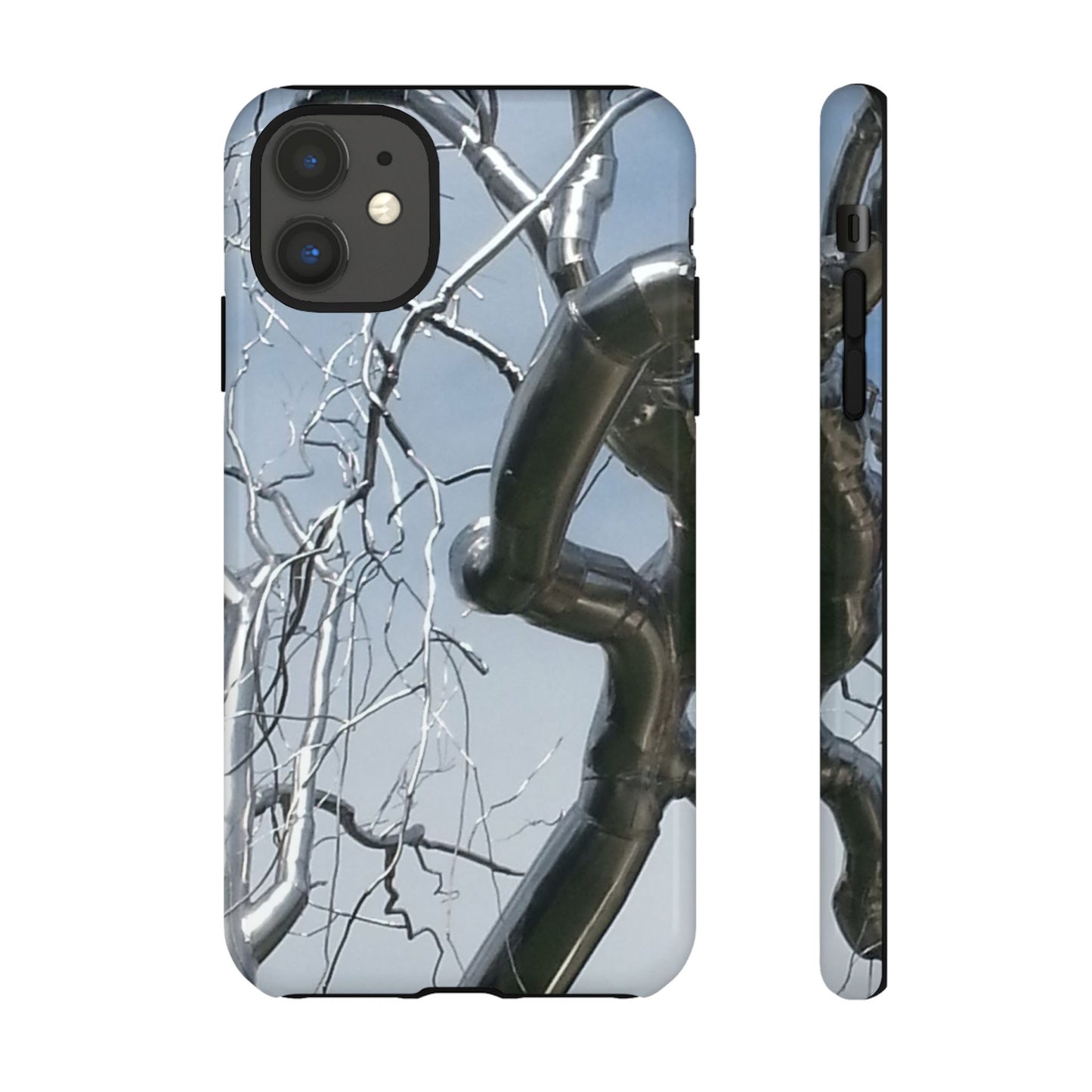 Phone Case - Durable Phone Protector with Bold Metal Nature-inspired Design