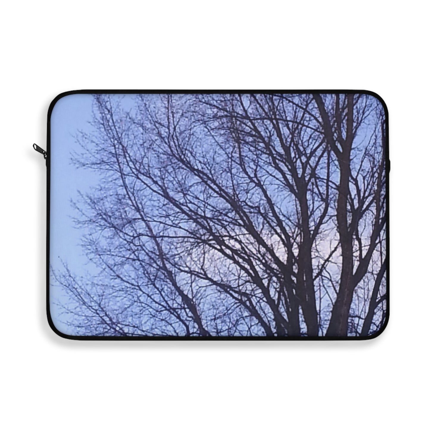 Laptop Sleeve - Photo of Tree Silhouette against Blue Sky