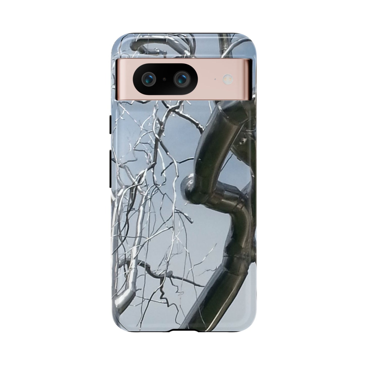 Phone Case - Durable Phone Protector with Bold Metal Nature-inspired Design