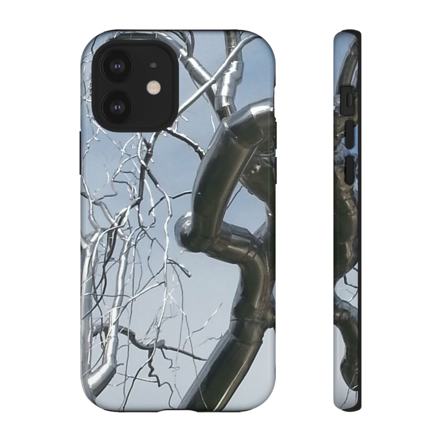 Phone Case - Durable Phone Protector with Bold Metal Nature-inspired Design