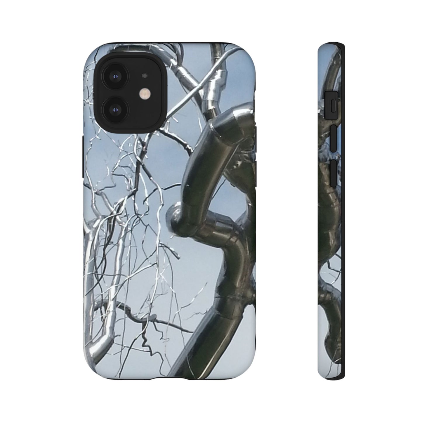 Phone Case - Durable Phone Protector with Bold Metal Nature-inspired Design