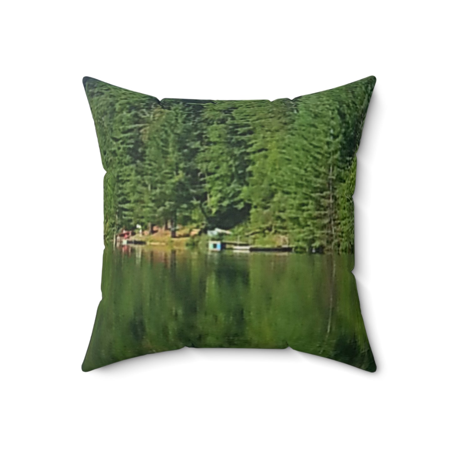 Serene Nature Square Pillow - Cozy Décor for Relaxation