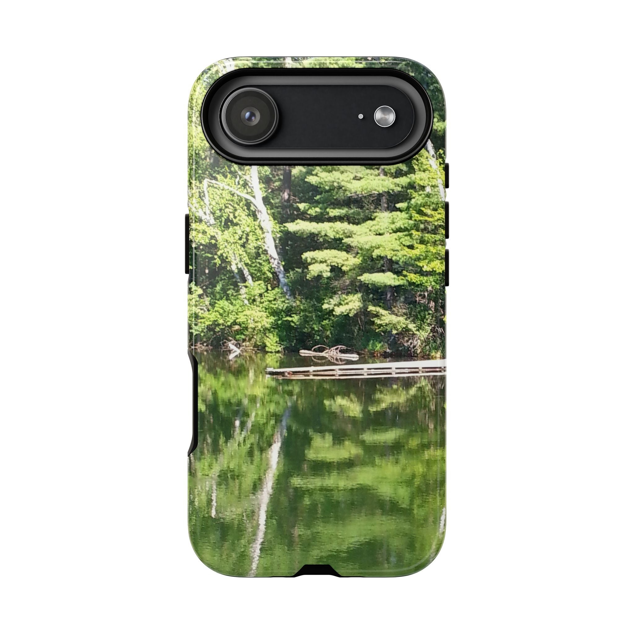 Forest Lake Reflection | Lakeside Symmetry Phone Case | The Nurture Collection
