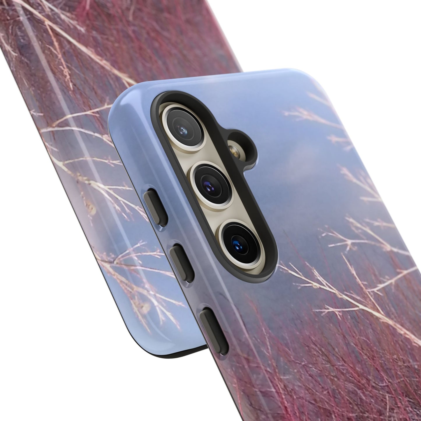 Phone Case - Nature-Inspired Winter Branches Coral Color