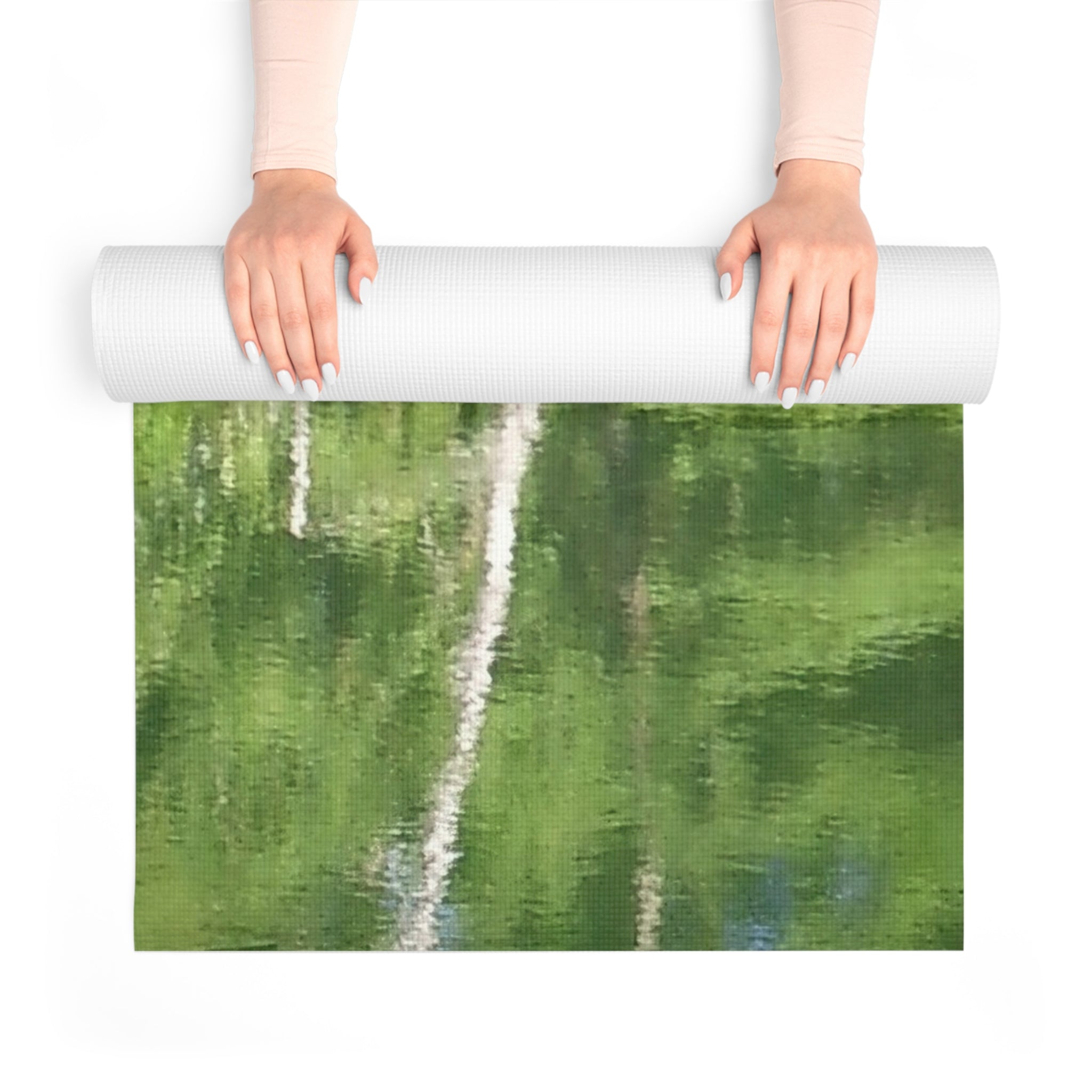Serene Flow | Intense Green Yoga Mat | The Nurture Collection