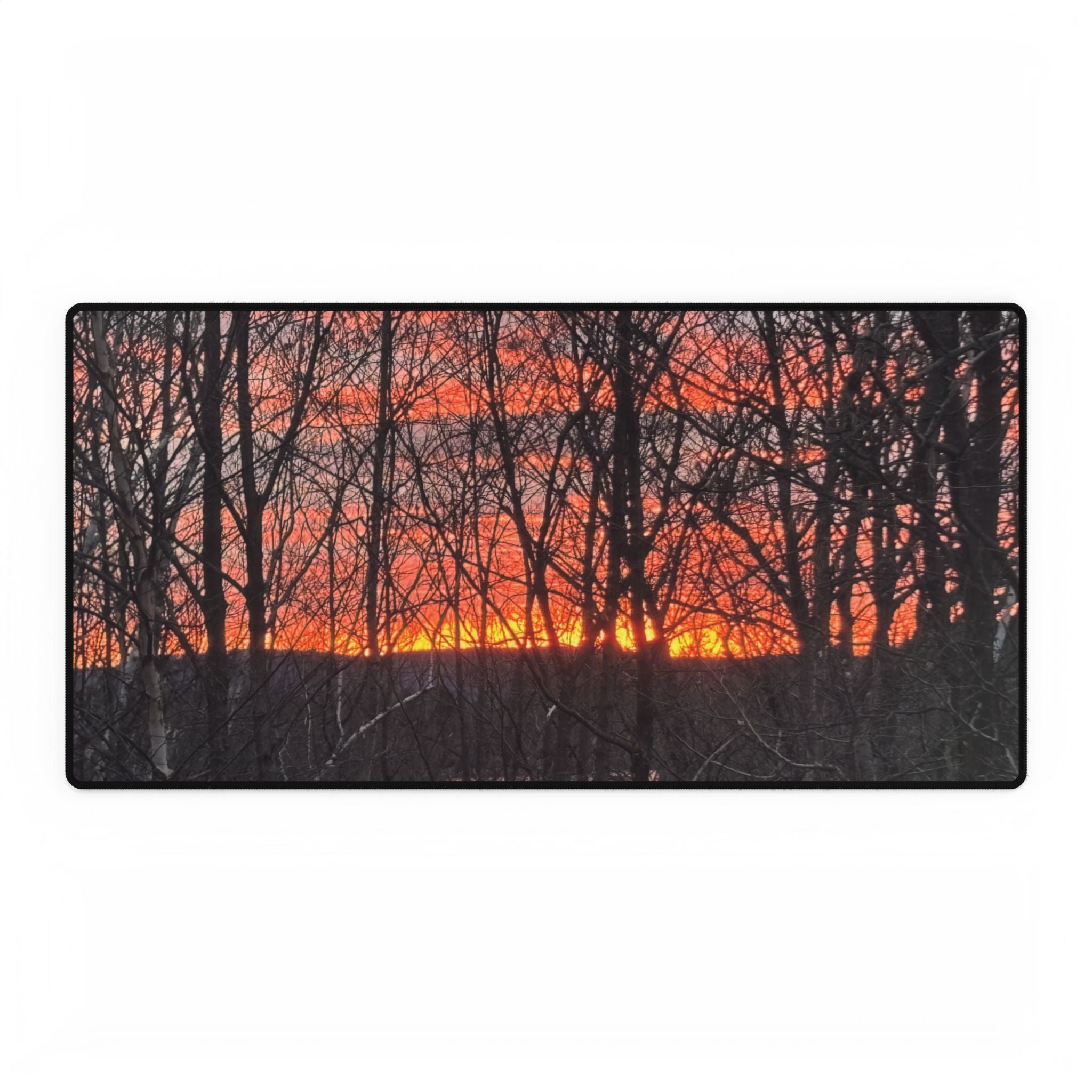 Dawn Inspiration  | Sunrise Forest Desk Mat | The Nurture Collection
