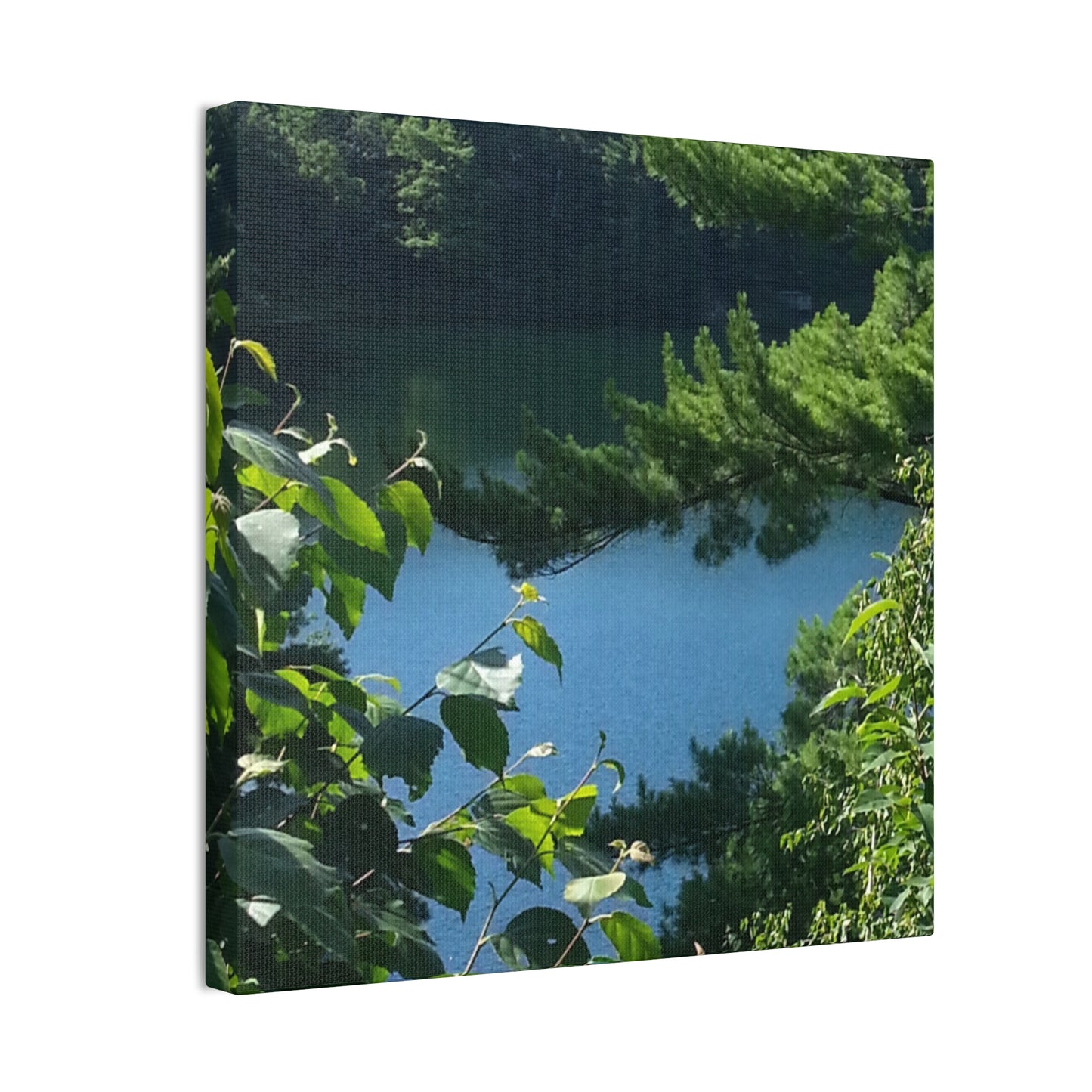 Canvas Art - Nature-inspired Overlooking the Lake