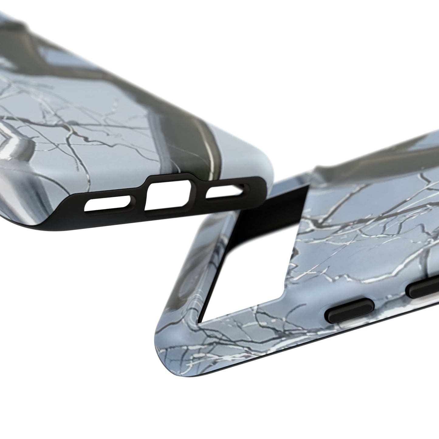 Phone Case - Durable Phone Protector with Bold Metal Nature-inspired Design