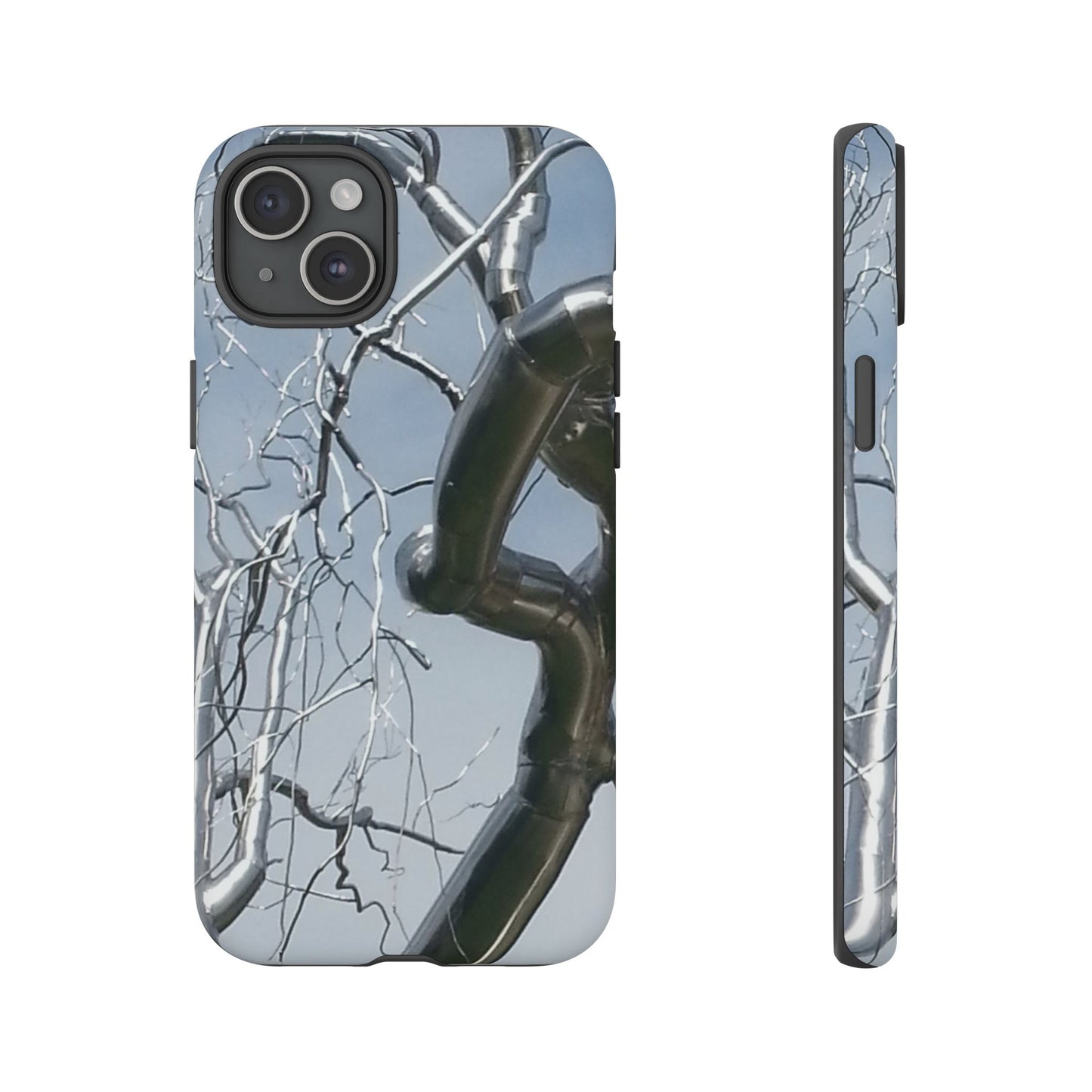 Phone Case - Durable Phone Protector with Bold Metal Nature-inspired Design