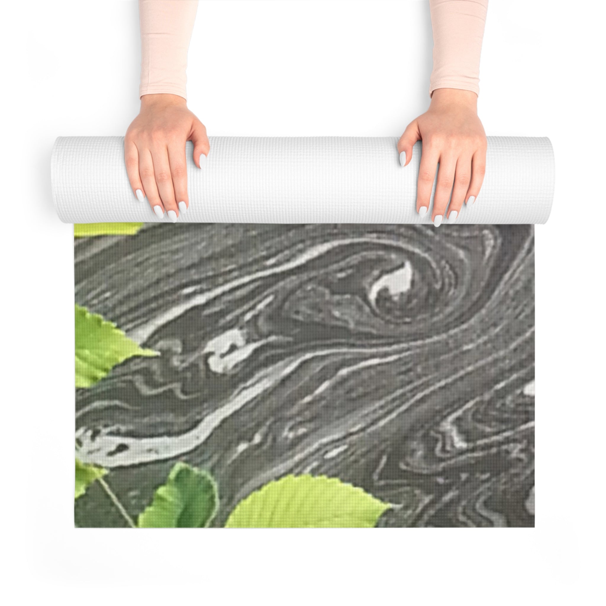 Grounded Flow | Inky Slate Drift Yoga Mat | The Rooted Collection