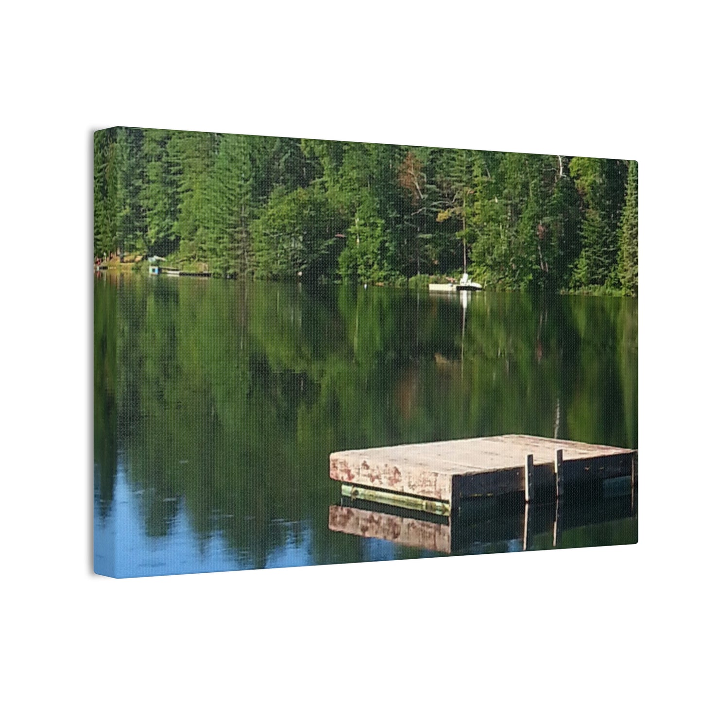 Canvas Print -Nature-Inspired  Tranquil Lakeside Reflection