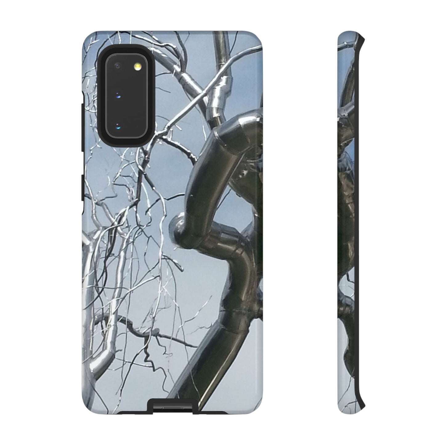 Phone Case - Durable Phone Protector with Bold Metal Nature-inspired Design