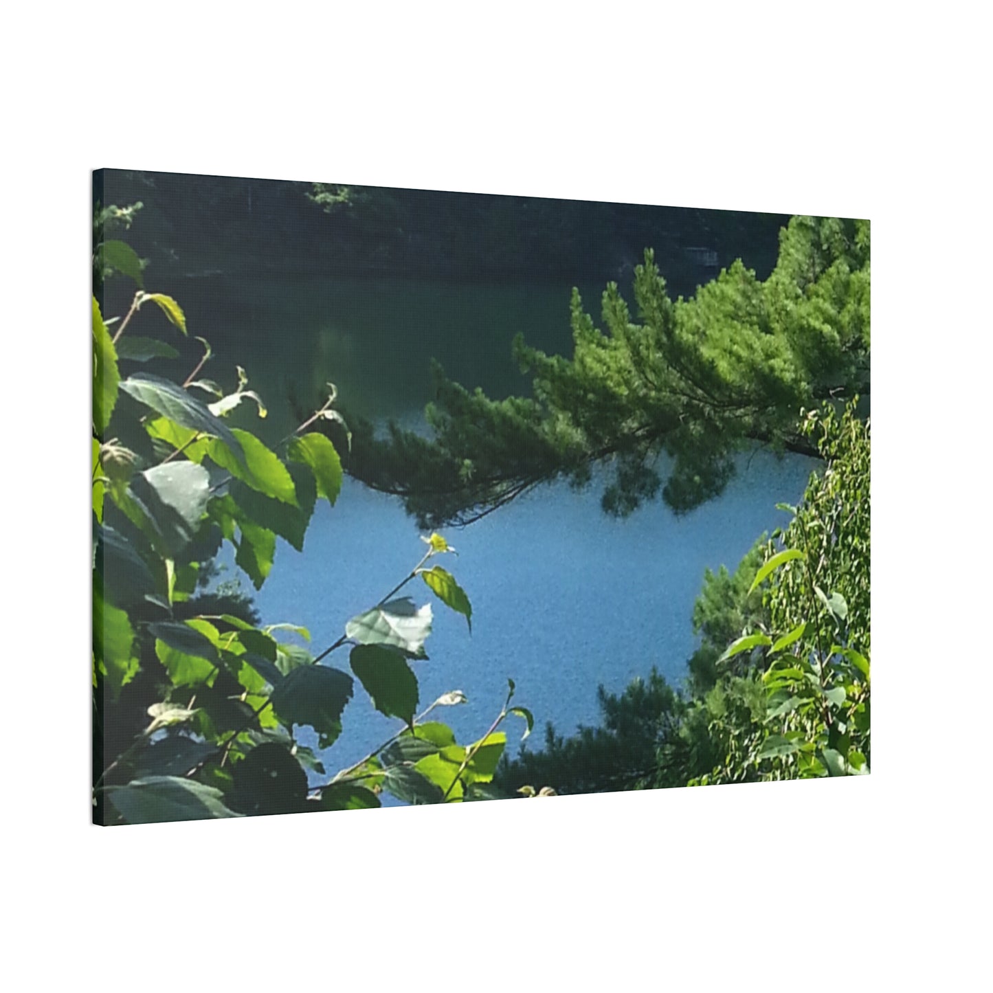 Canvas Art - Nature-inspired Overlooking the Lake