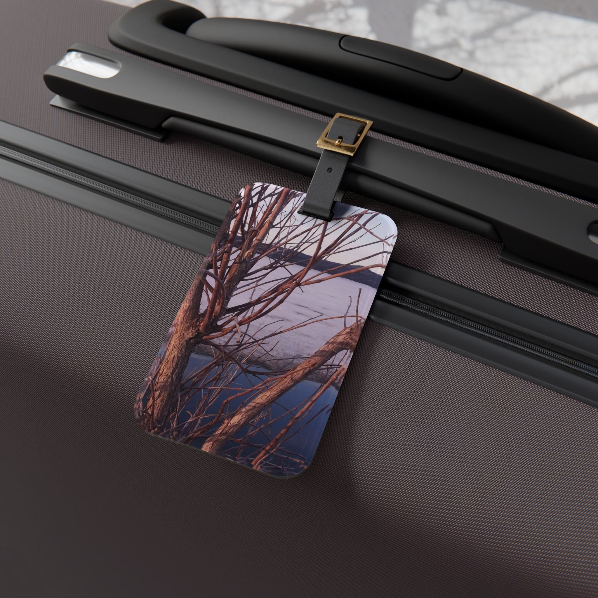 Glacial Muse | Winter Tree Luggage Tag | The Flow Collection