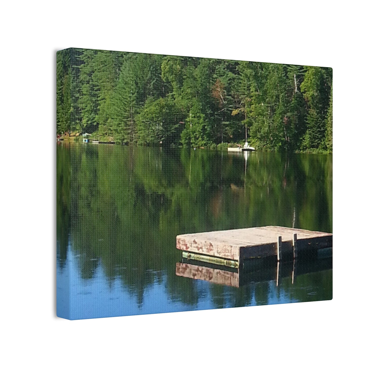 Canvas Print -Nature-Inspired  Tranquil Lakeside Reflection