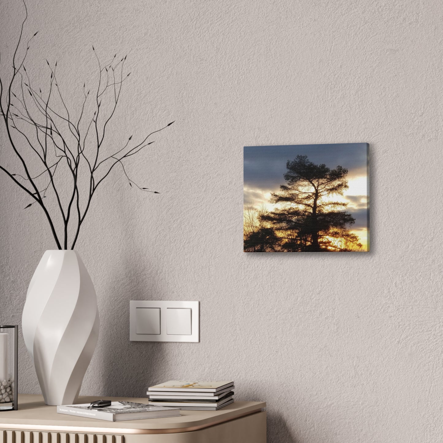 Canvas Art Print - Sunset Tree