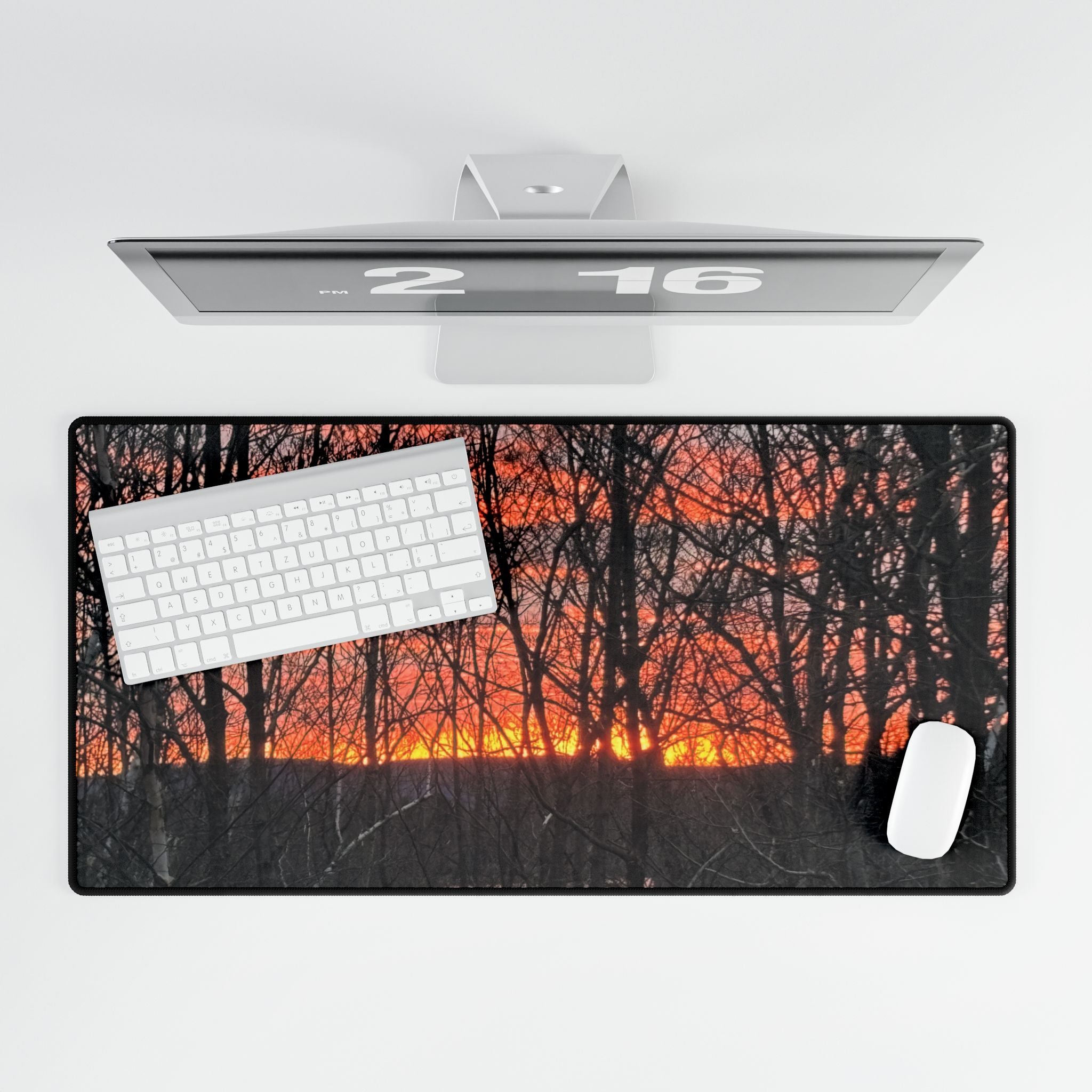 Dawn Inspiration  | Sunrise Forest Desk Mat | The Nurture Collection