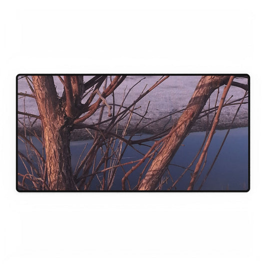 Computer Desk Mat -  Tree at Lake - Stylish & Functional Workspace Decor