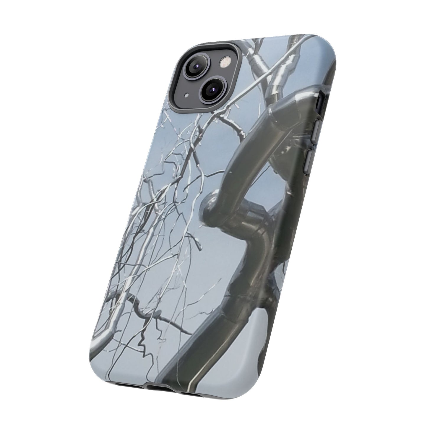 Phone Case - Durable Phone Protector with Bold Metal Nature-inspired Design