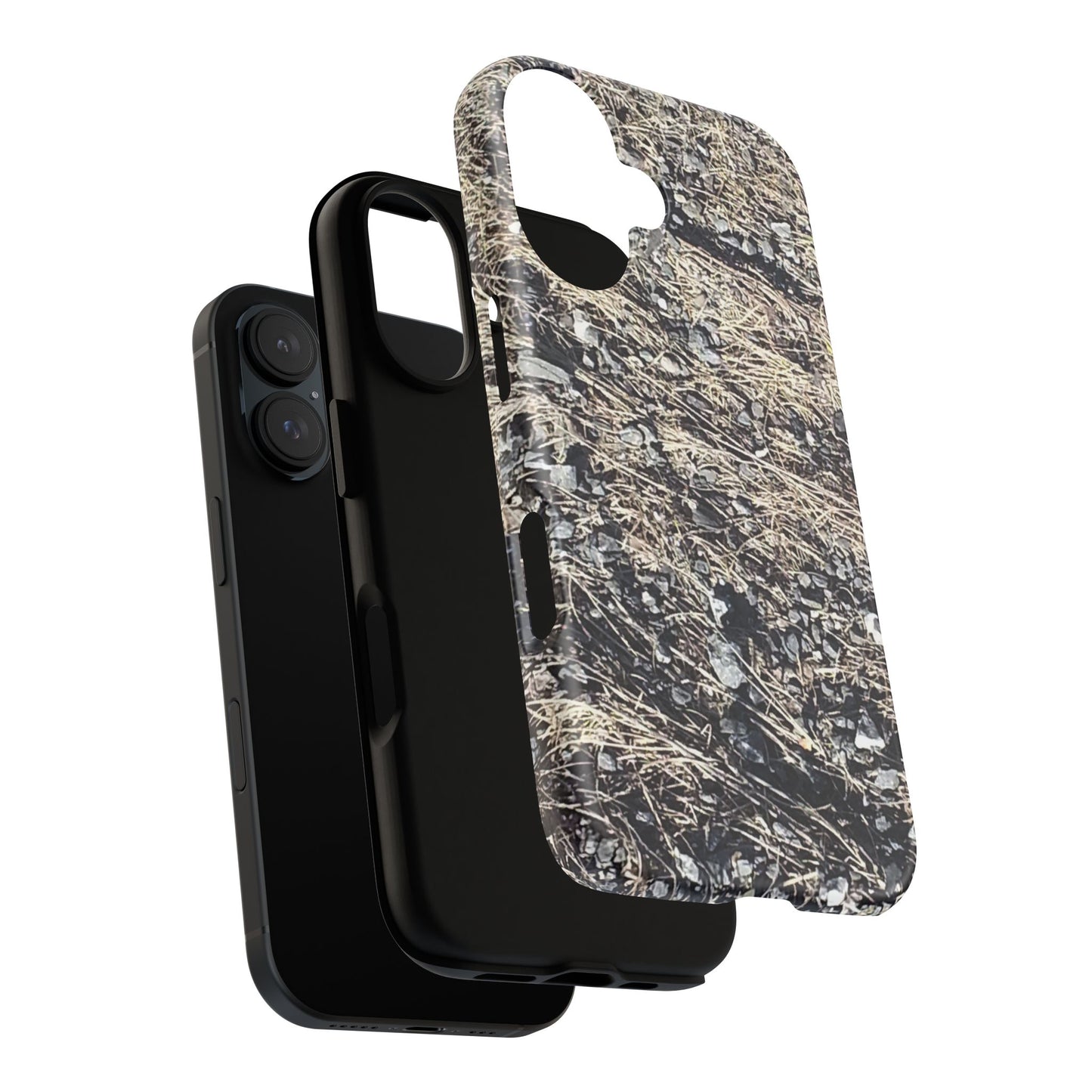 Phone Case -  Nature-Inspired Stone Bed Design for Outdoor Enthusiasts