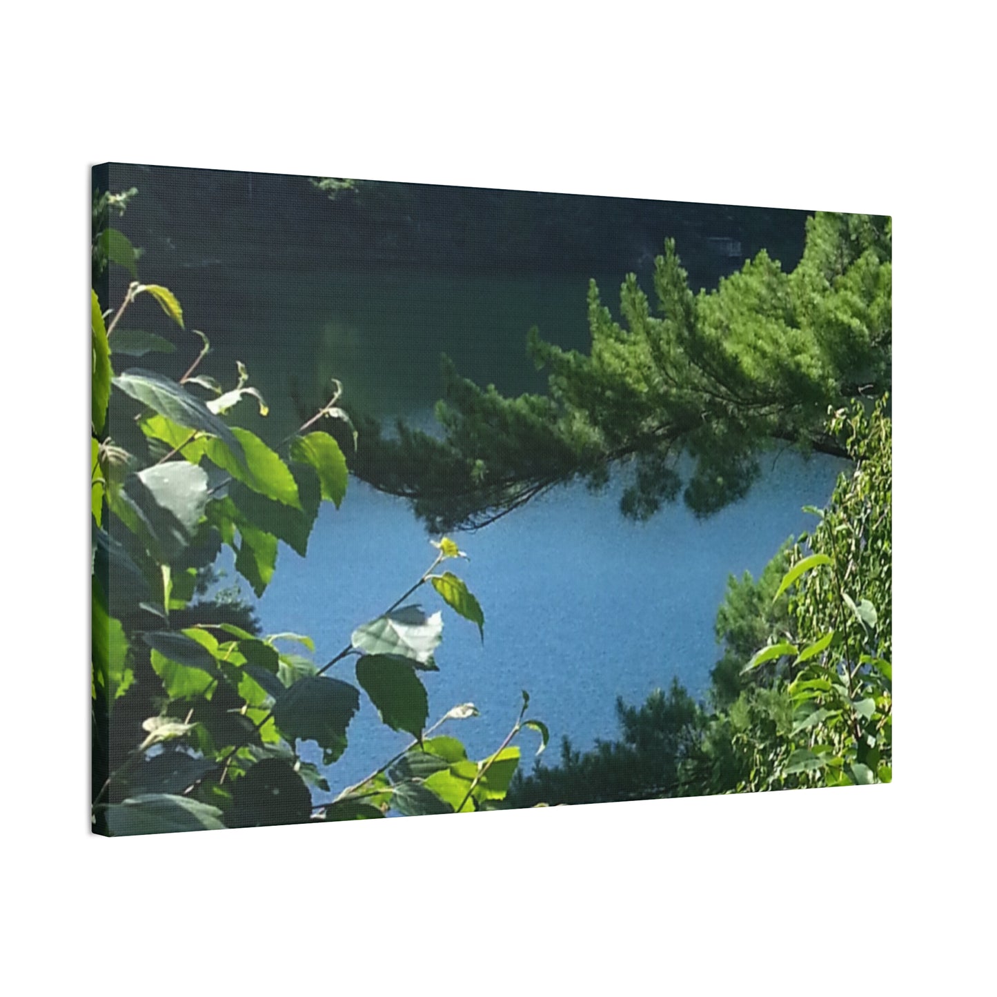 Canvas Art - Nature-inspired Overlooking the Lake