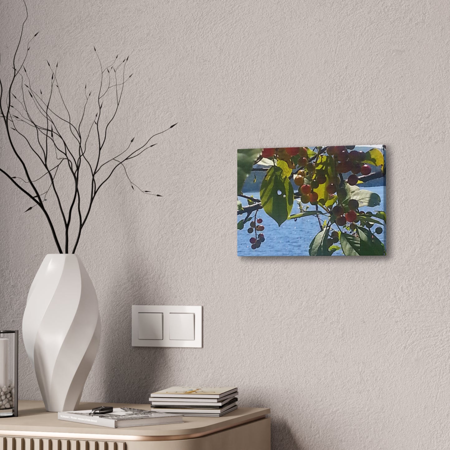 Canvas Art  Nature-Inspired - Scenic Berry Branch