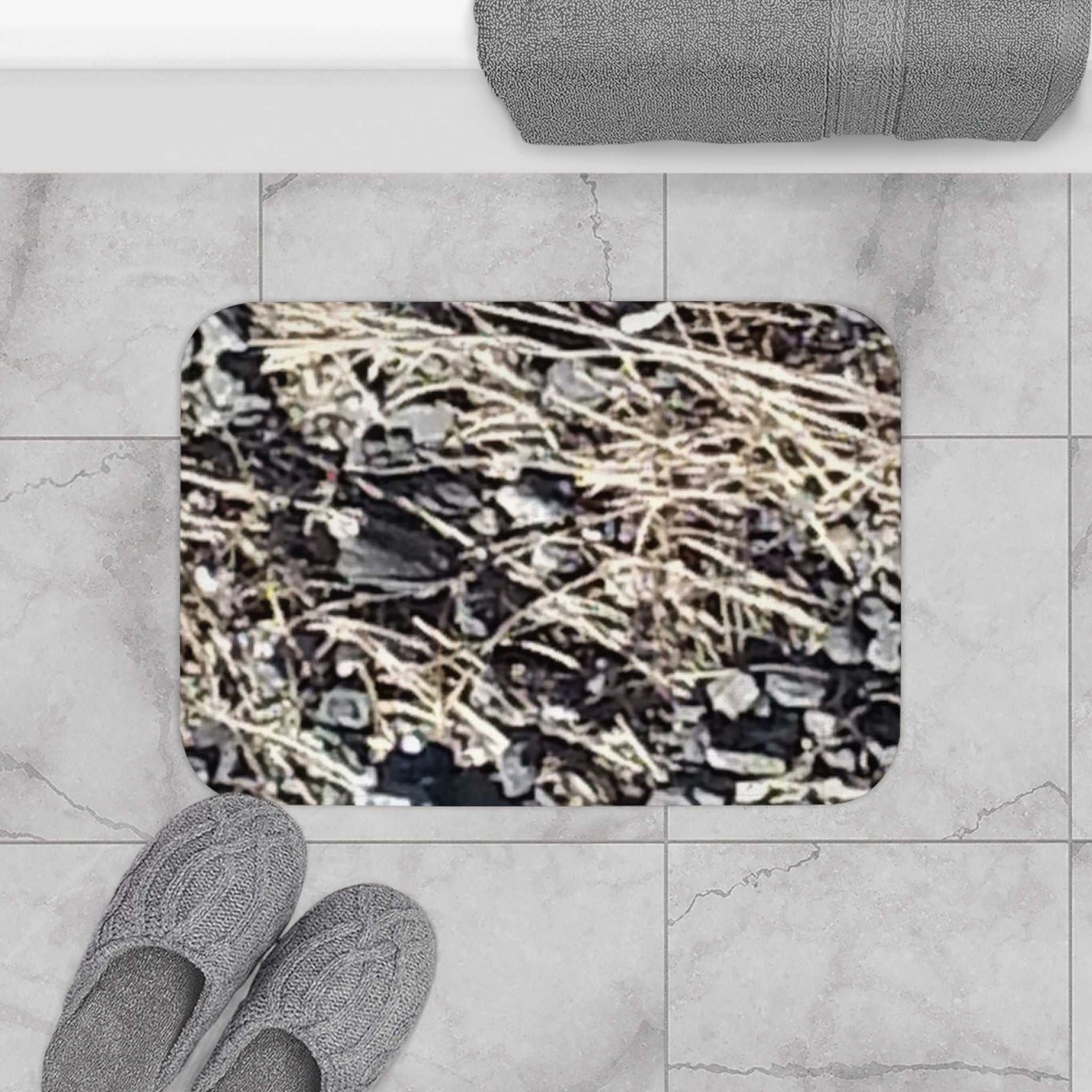 Stoney Anatomy | Primal Bedrock Bath Rug | The Rooted Collection
